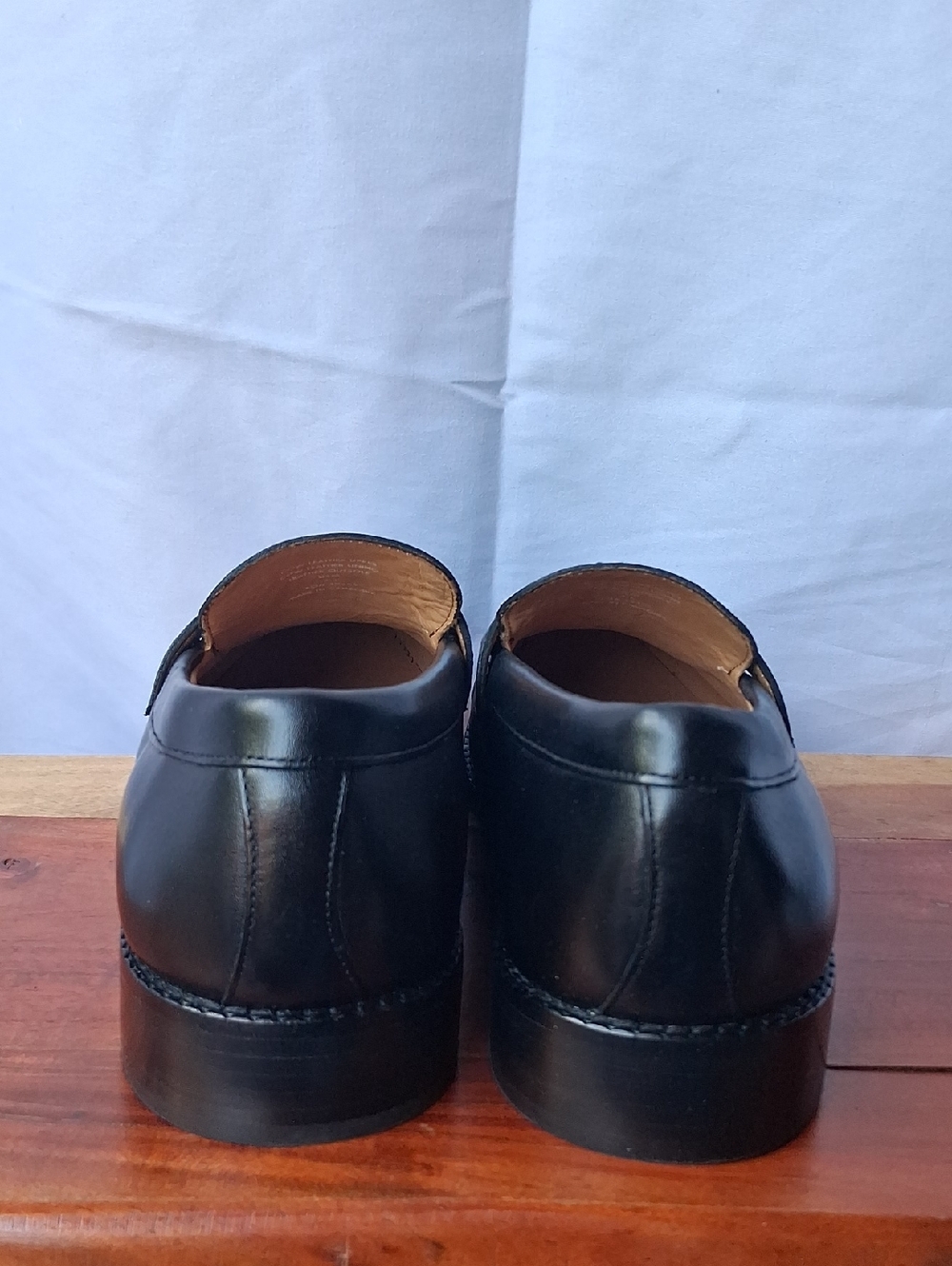 Quince Calfskin Leather Penny Loafer Black 9.5 - Picture 4 of 11